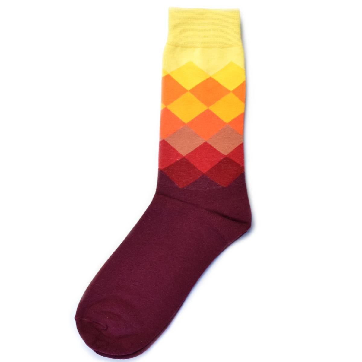 Bordeaux Argyle Socks