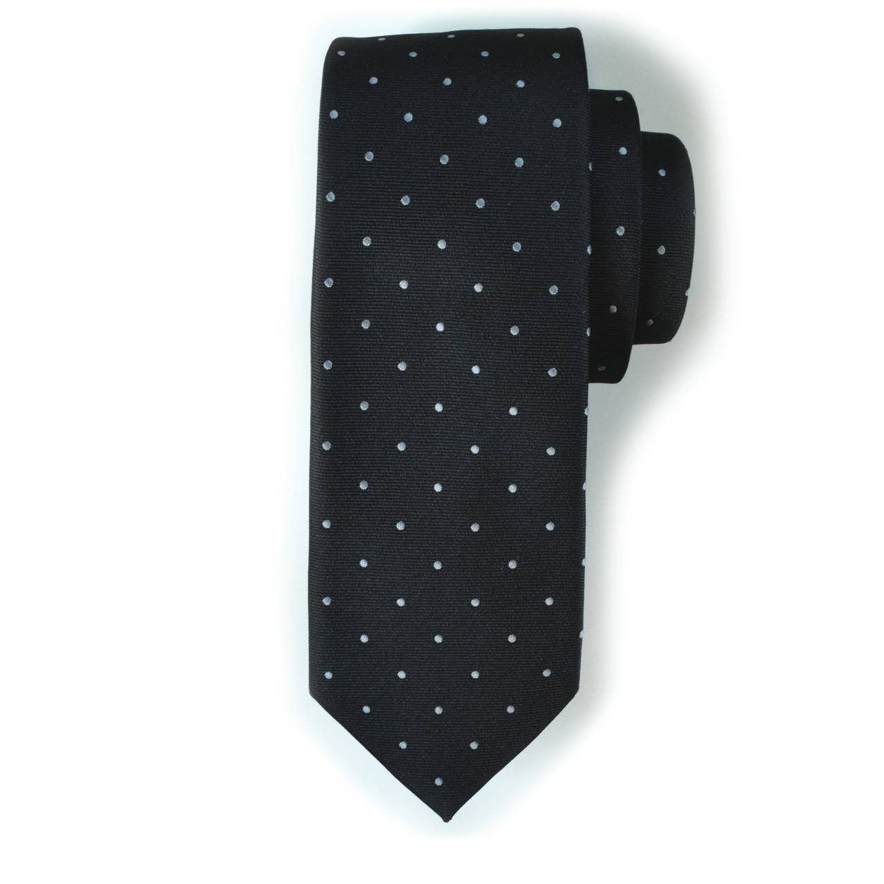 Black and White Polka Dot Tie