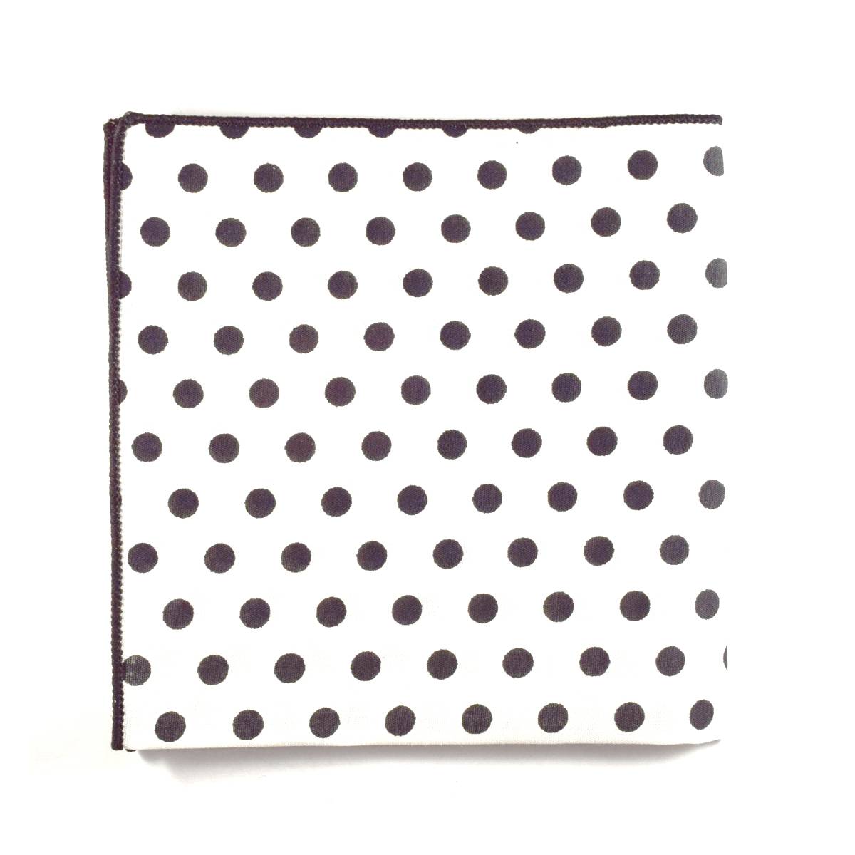 Black and White Polkadot pocket Square