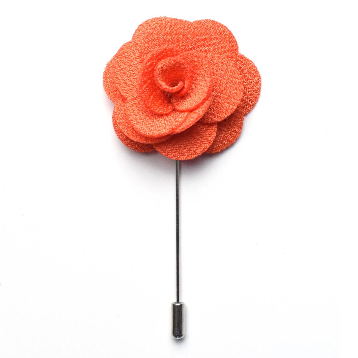 Orange Flower Lapel Pin