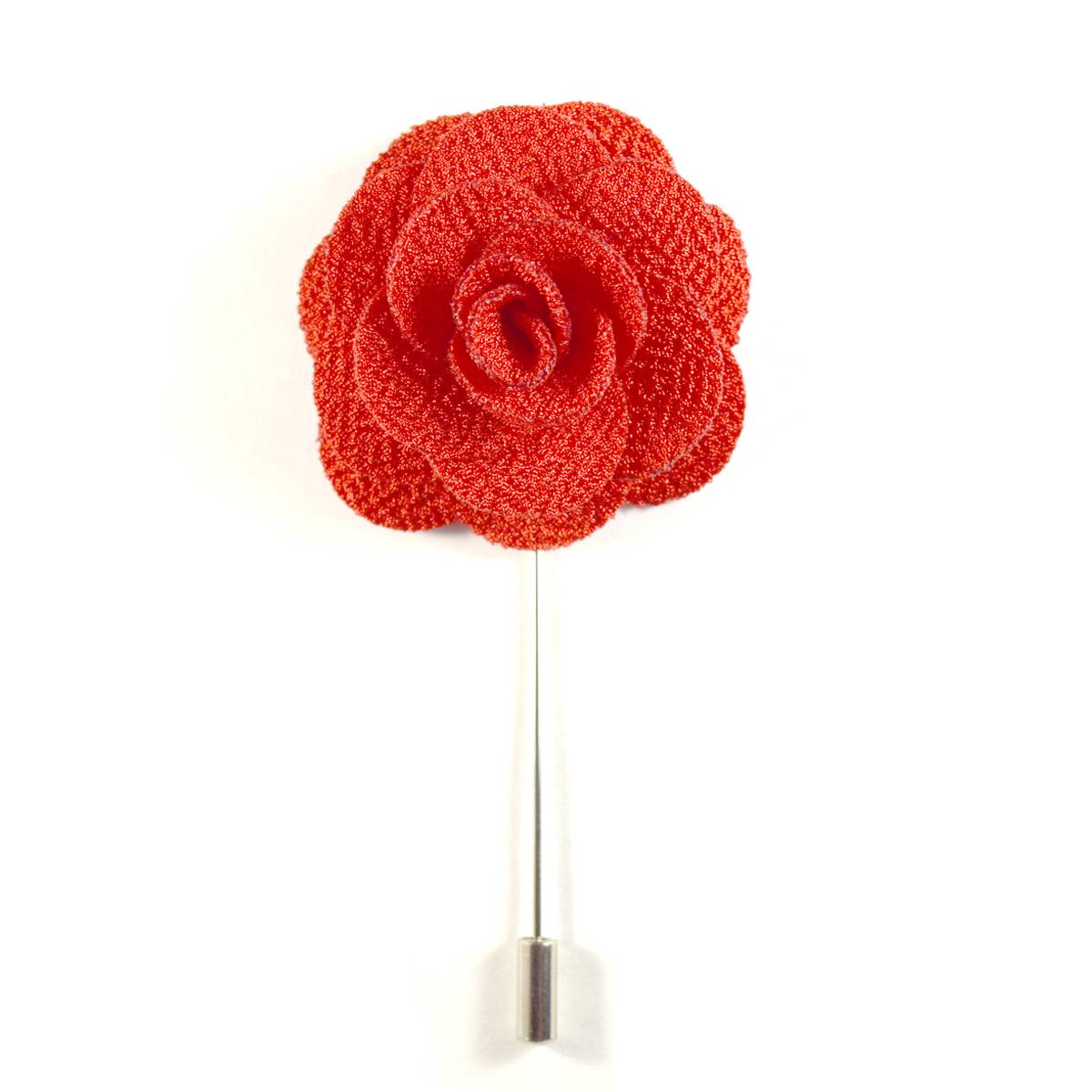 Red Flower Lapel Pin