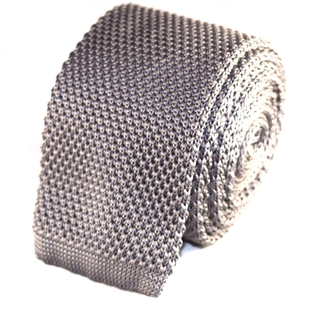 The Grey Knitted Tie
