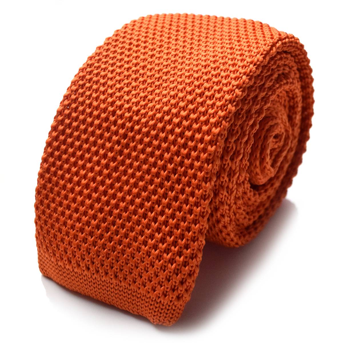 The Orange Knitted Tie
